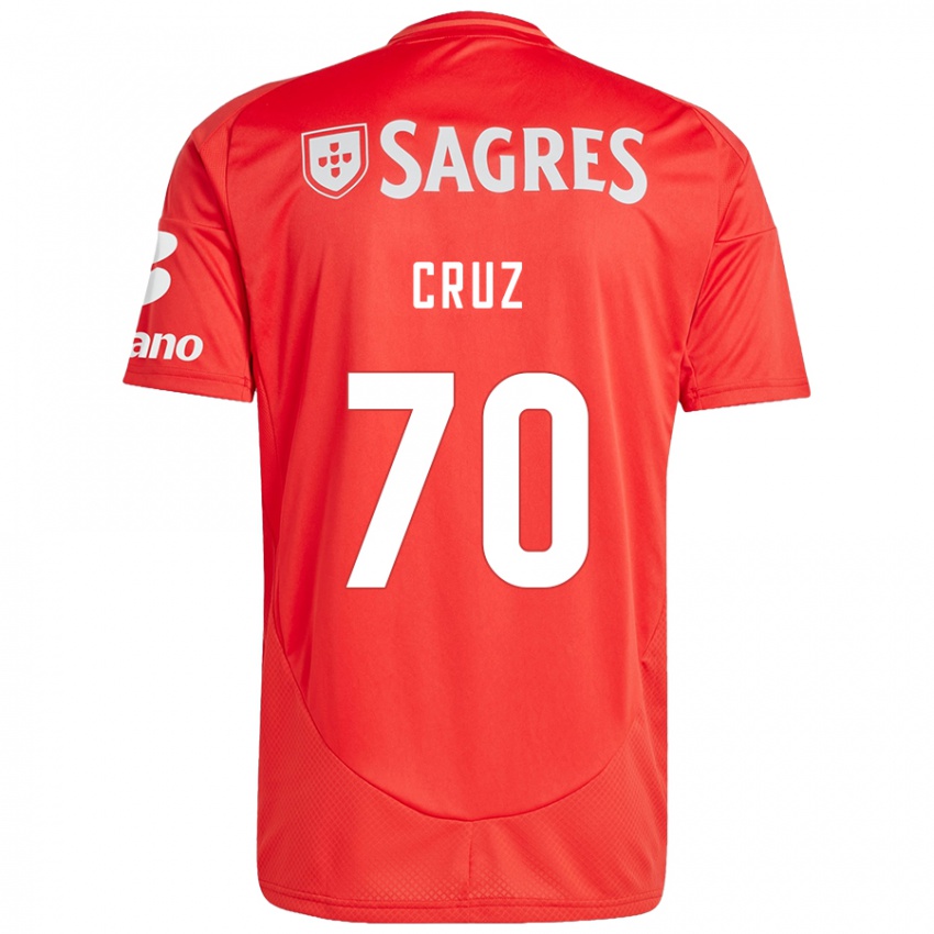 Niño Camiseta Filipe Cruz #70 Rojo Blanco 1ª Equipación 2024/25 La Camisa Perú