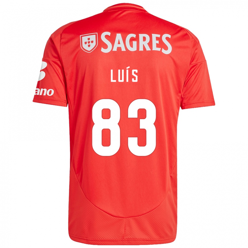 Niño Camiseta Rafael Luís #83 Rojo Blanco 1ª Equipación 2024/25 La Camisa Perú