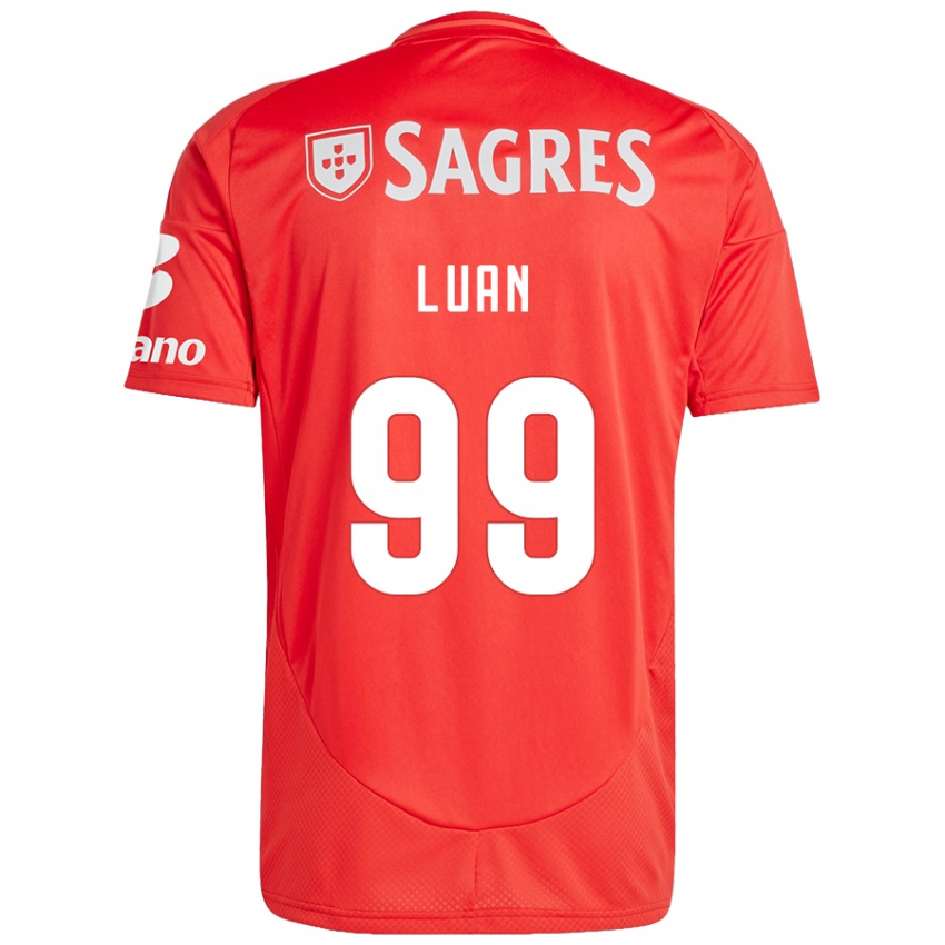 Niño Camiseta Luan #99 Rojo Blanco 1ª Equipación 2024/25 La Camisa Perú