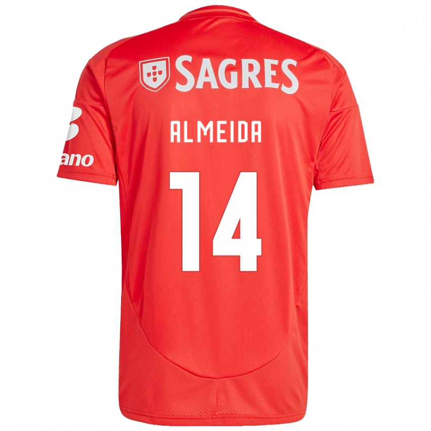 Niño Camiseta Letícia Almeida #14 Rojo Blanco 1ª Equipación 2024/25 La Camisa Perú