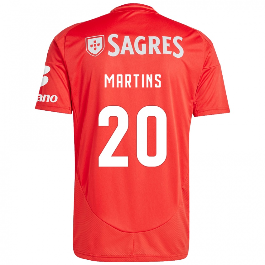 Niño Camiseta Lara Martins #20 Rojo Blanco 1ª Equipación 2024/25 La Camisa Perú