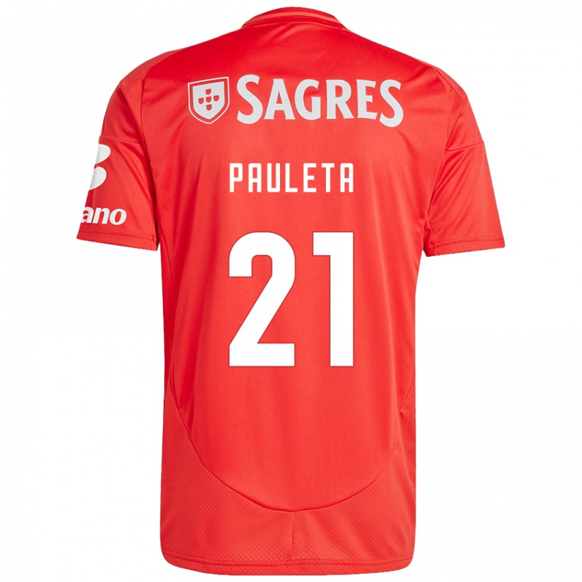 Niño Camiseta Pauleta #21 Rojo Blanco 1ª Equipación 2024/25 La Camisa Perú