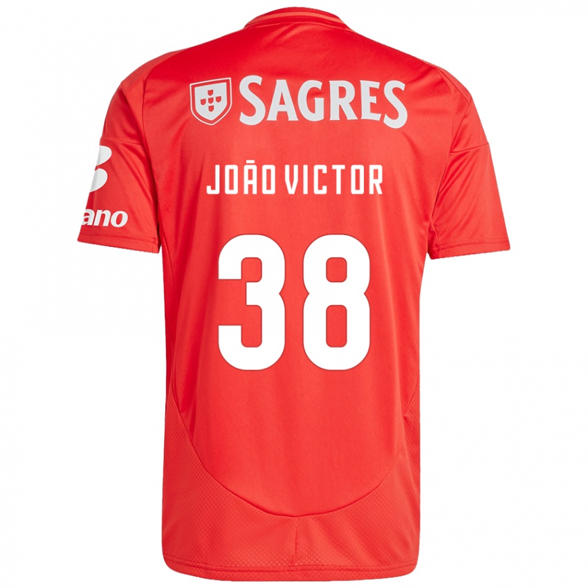 Niño Camiseta Joao Victor #38 Rojo Blanco 1ª Equipación 2024/25 La Camisa Perú