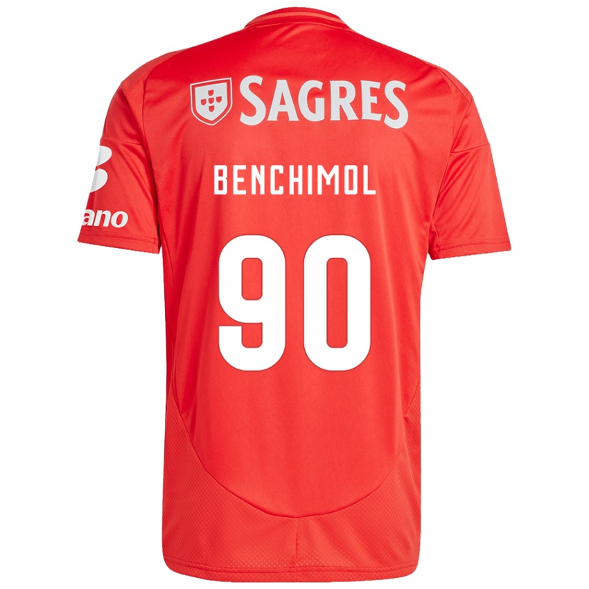 Niño Camiseta Benchimol #90 Rojo Blanco 1ª Equipación 2024/25 La Camisa Perú