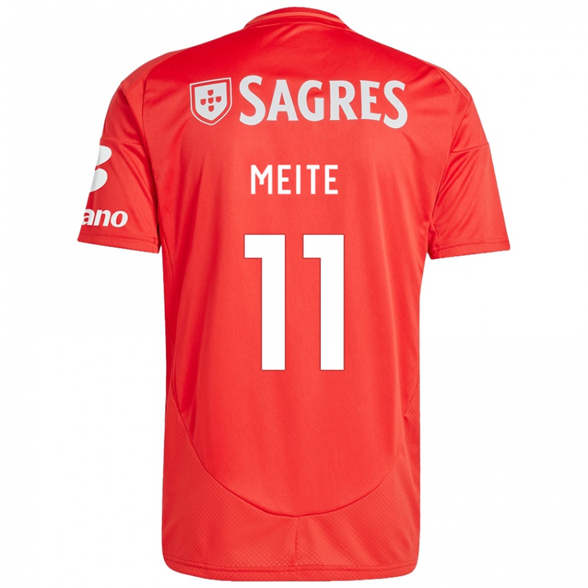 Niño Camiseta Soualiho Meite #11 Rojo Blanco 1ª Equipación 2024/25 La Camisa Perú