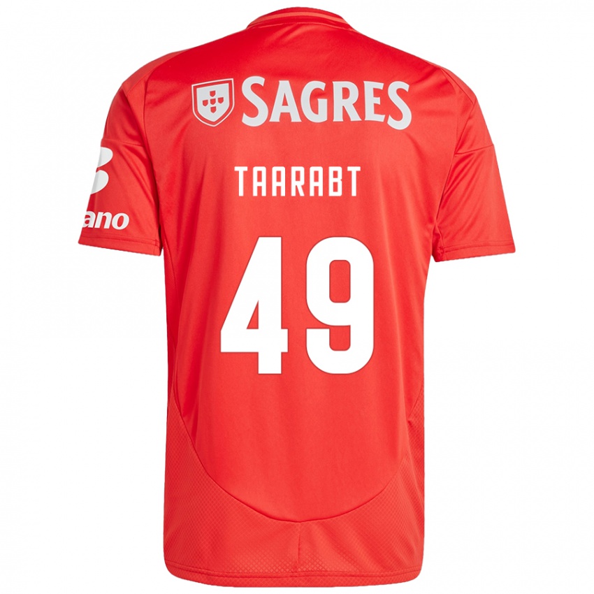 Niño Camiseta Adel Taarabt #49 Rojo Blanco 1ª Equipación 2024/25 La Camisa Perú