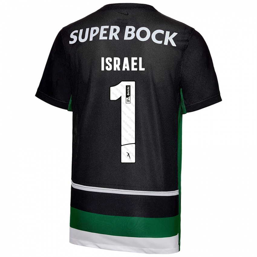 Niño Camiseta Franco Israel #1 Negro Blanco Verde 1ª Equipación 2024/25 La Camisa Perú