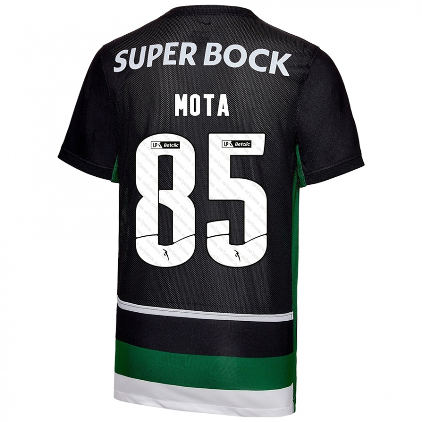 Niño Camiseta Rafael Mota #85 Negro Blanco Verde 1ª Equipación 2024/25 La Camisa Perú