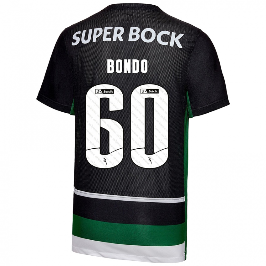 Niño Camiseta Pedro Bondo #60 Negro Blanco Verde 1ª Equipación 2024/25 La Camisa Perú