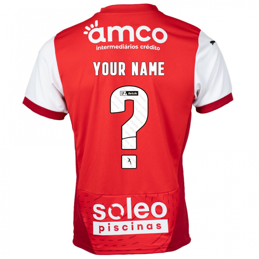 Niño Camiseta Su Nombre #0 Rojo Blanco 1ª Equipación 2024/25 La Camisa Perú