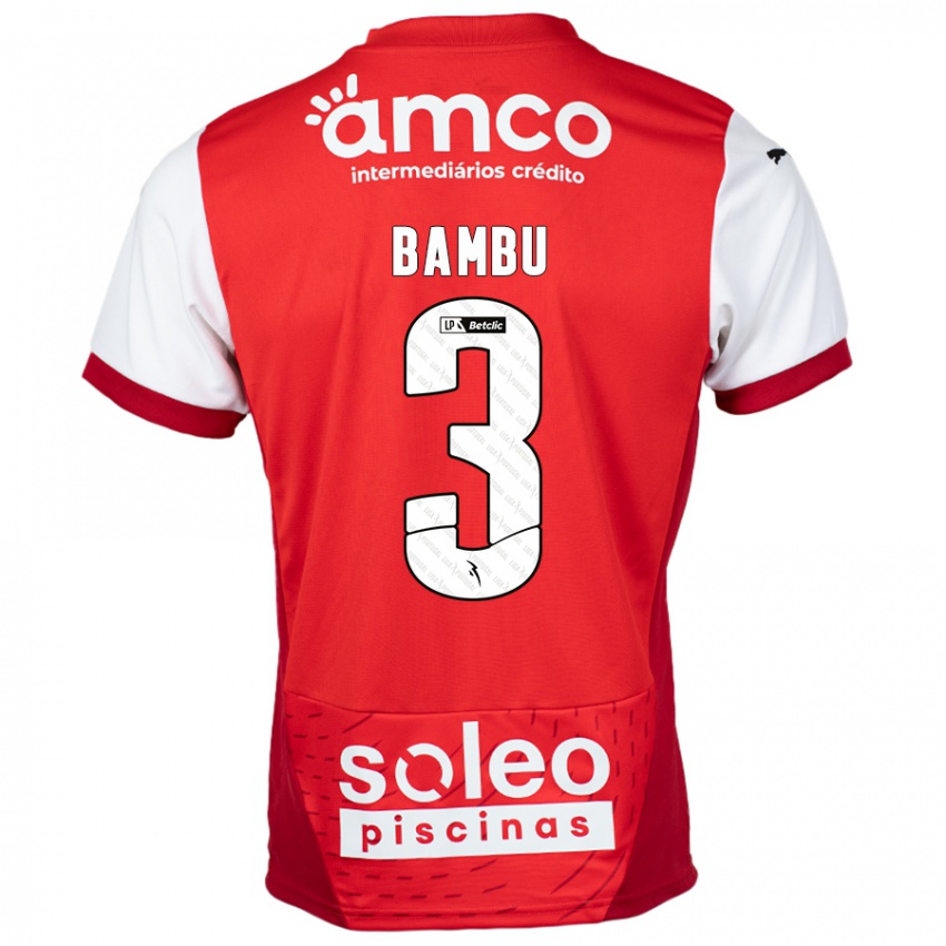 Niño Camiseta Robson Bambu #3 Rojo Blanco 1ª Equipación 2024/25 La Camisa Perú