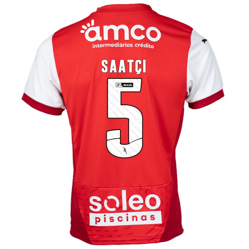 Niño Camiseta Serdar Saatçı #5 Rojo Blanco 1ª Equipación 2024/25 La Camisa Perú