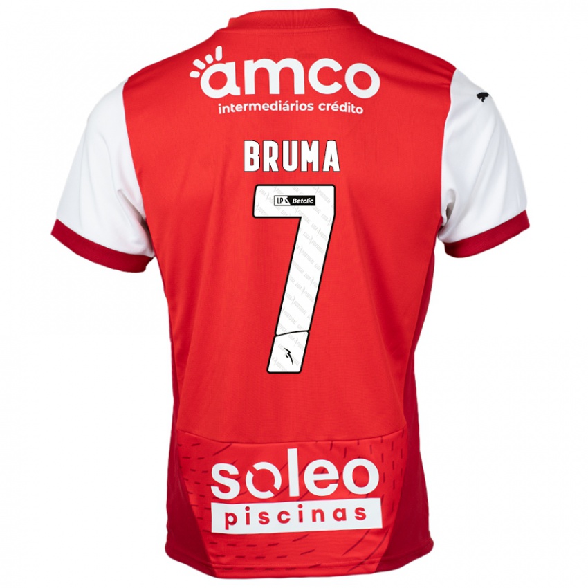 Niño Camiseta Bruma #7 Rojo Blanco 1ª Equipación 2024/25 La Camisa Perú