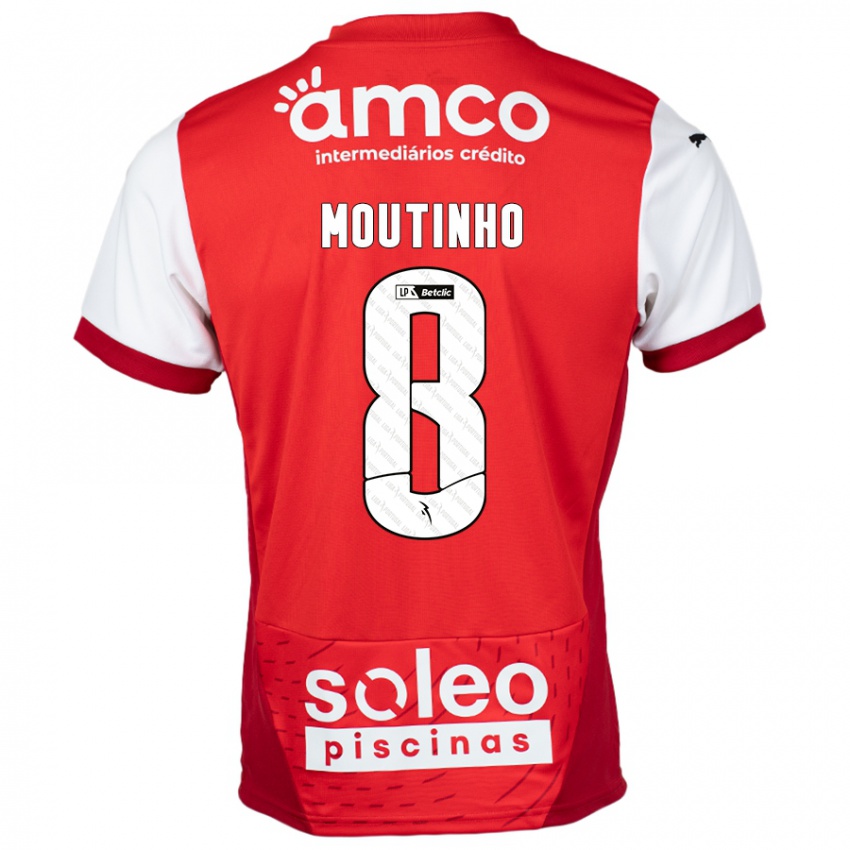 Niño Camiseta João Moutinho #8 Rojo Blanco 1ª Equipación 2024/25 La Camisa Perú