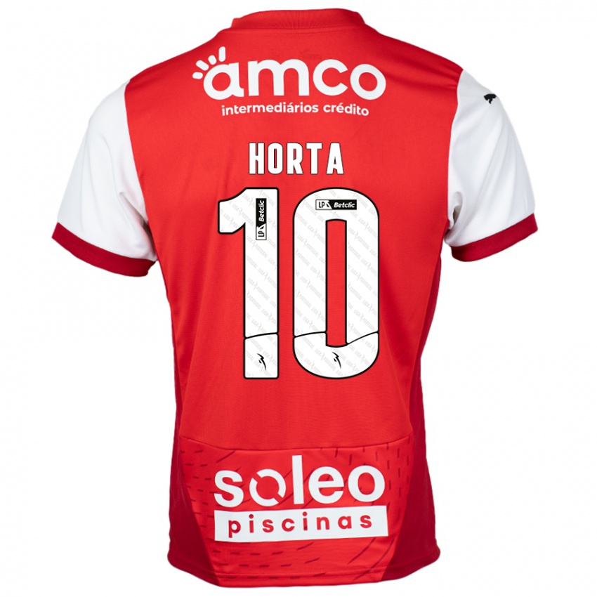 Niño Camiseta André Horta #10 Rojo Blanco 1ª Equipación 2024/25 La Camisa Perú