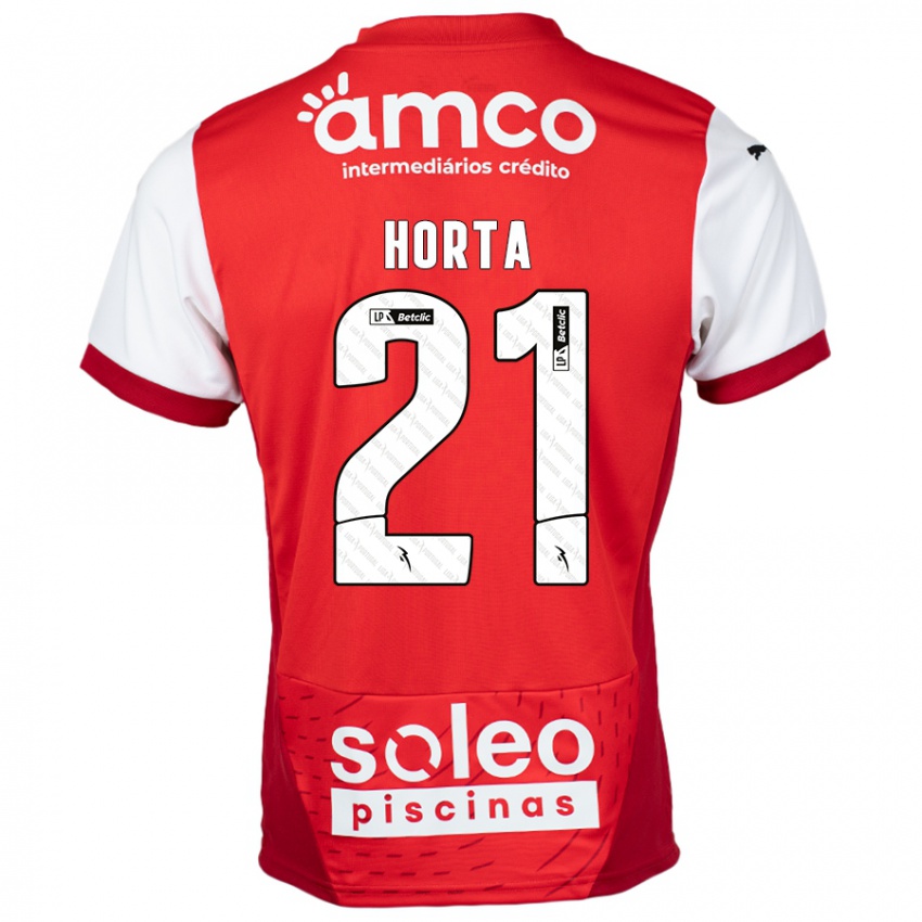 Niño Camiseta Ricardo Horta #21 Rojo Blanco 1ª Equipación 2024/25 La Camisa Perú