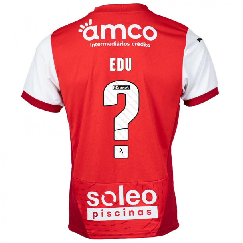 Niño Camiseta Edu #0 Rojo Blanco 1ª Equipación 2024/25 La Camisa Perú