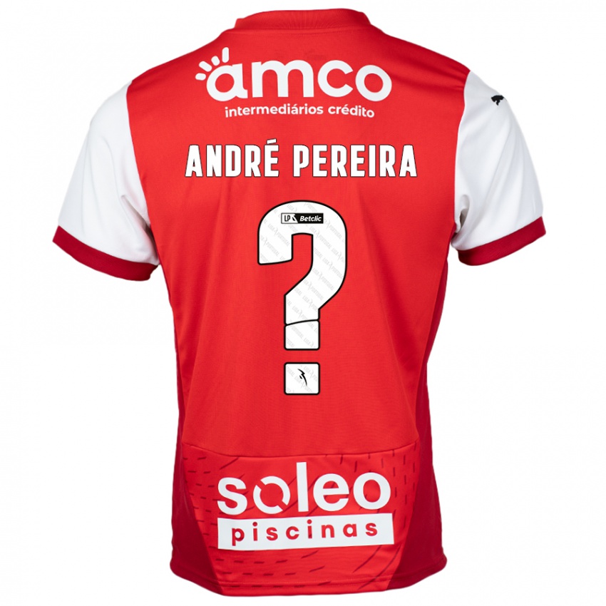 Niño Camiseta João André Pereira #0 Rojo Blanco 1ª Equipación 2024/25 La Camisa Perú