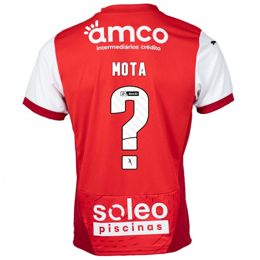 Niño Camiseta Edgar Mota #0 Rojo Blanco 1ª Equipación 2024/25 La Camisa Perú