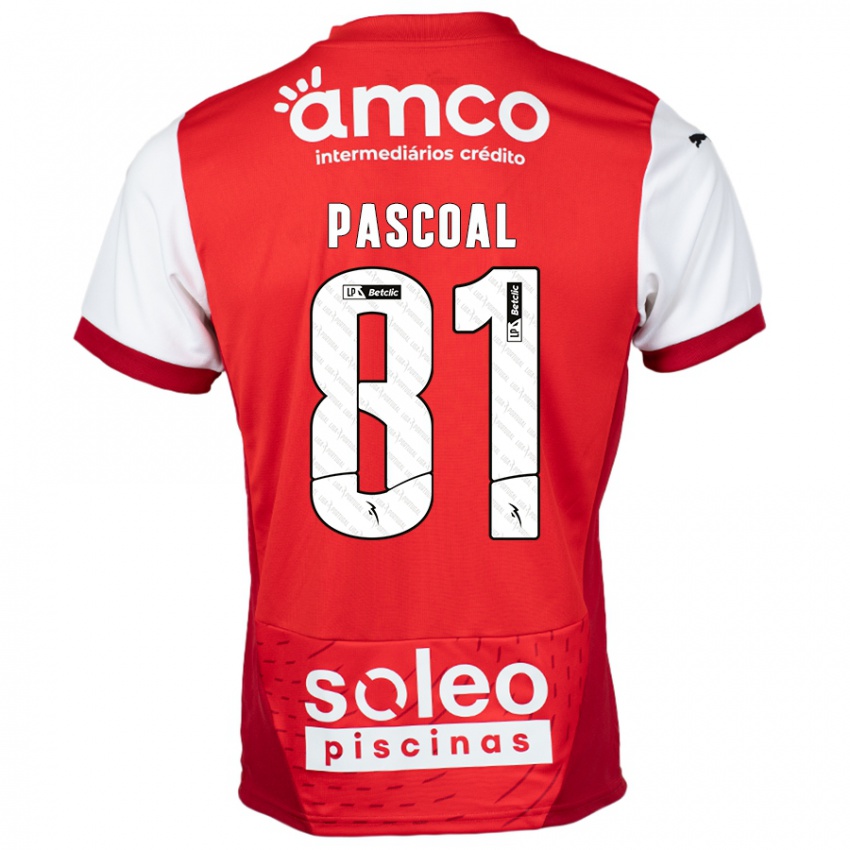 Niño Camiseta Fodé Pascoal #81 Rojo Blanco 1ª Equipación 2024/25 La Camisa Perú