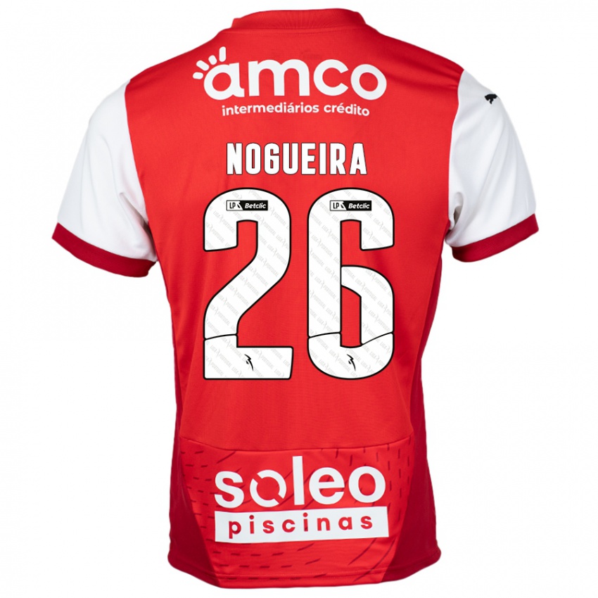 Niño Camiseta Ana Nogueira #26 Rojo Blanco 1ª Equipación 2024/25 La Camisa Perú