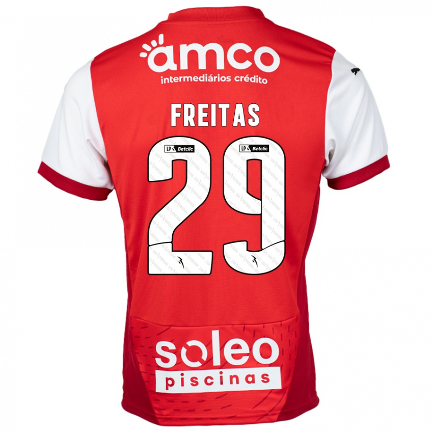 Niño Camiseta Mylena Freitas #29 Rojo Blanco 1ª Equipación 2024/25 La Camisa Perú