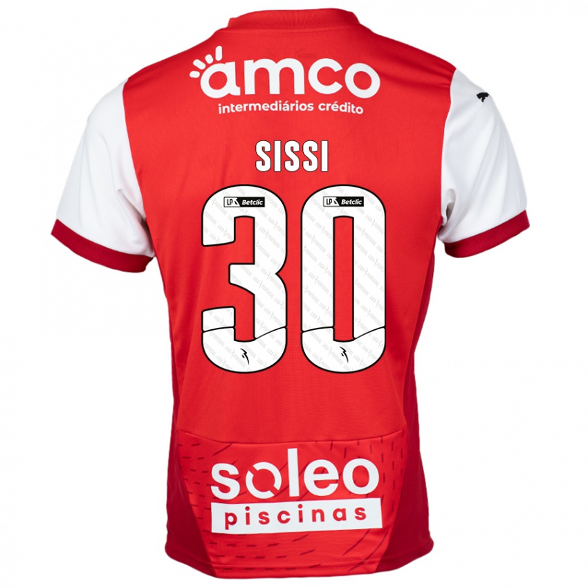 Niño Camiseta Sissi #30 Rojo Blanco 1ª Equipación 2024/25 La Camisa Perú