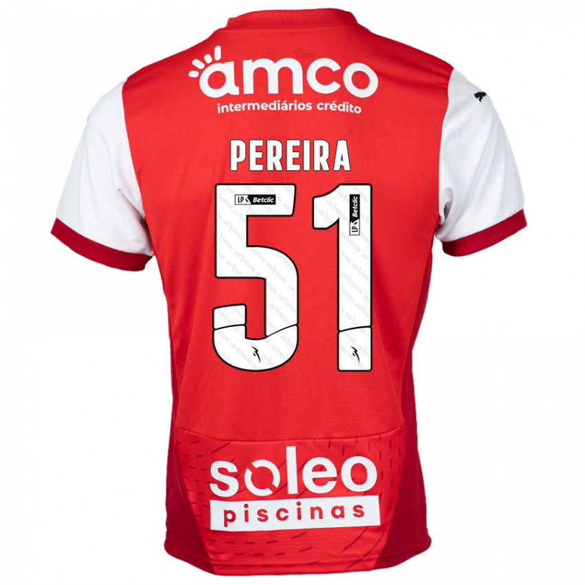 Niño Camiseta Evy Pereira #51 Rojo Blanco 1ª Equipación 2024/25 La Camisa Perú