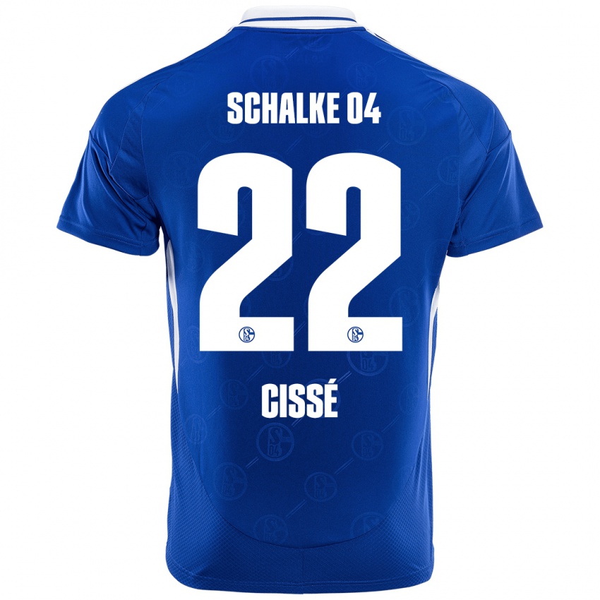 Niño Camiseta Ibrahima Cissé #22 Azul Real 1ª Equipación 2024/25 La Camisa Perú