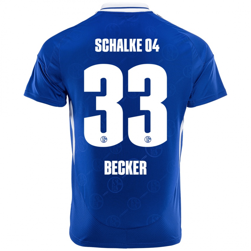 Niño Camiseta Vitalie Becker #33 Azul Real 1ª Equipación 2024/25 La Camisa Perú