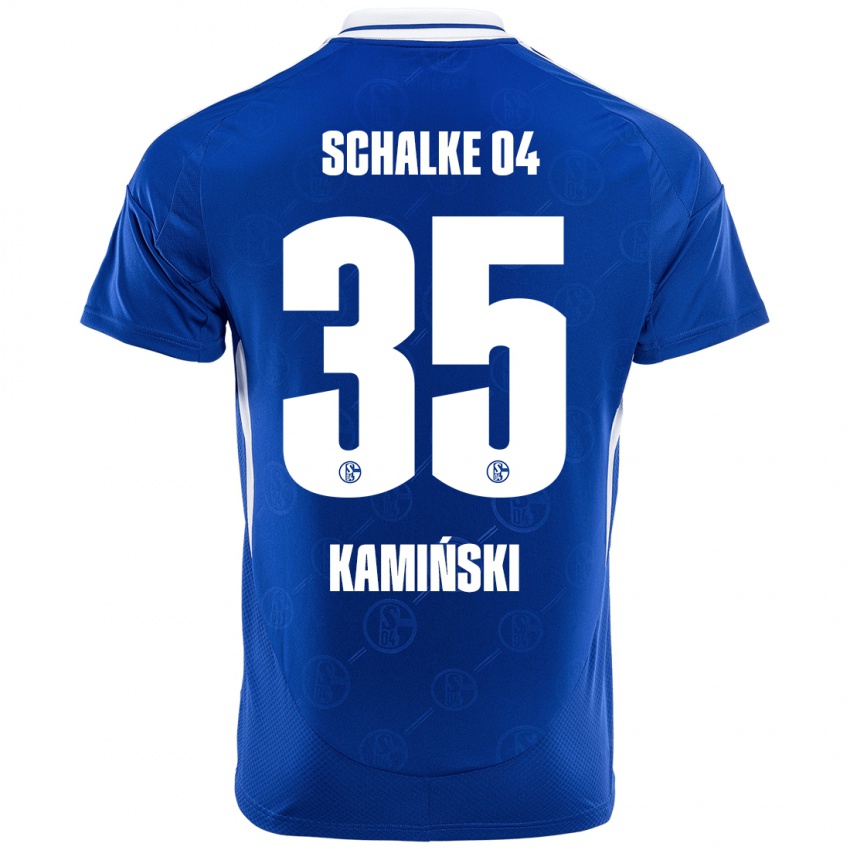 Niño Camiseta Marcin Kaminski #35 Azul Real 1ª Equipación 2024/25 La Camisa Perú