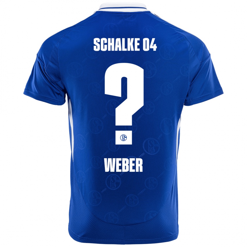 Niño Camiseta Ben Weber #0 Azul Real 1ª Equipación 2024/25 La Camisa Perú