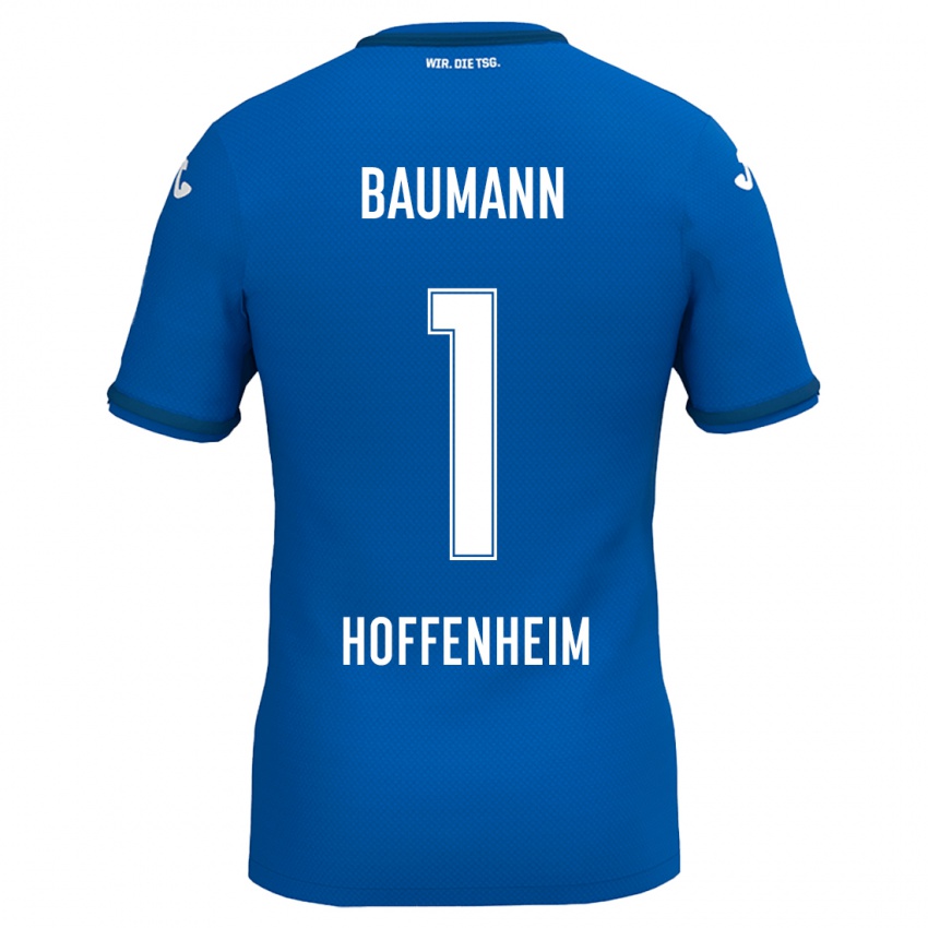 Niño Camiseta Oliver Baumann #1 Azul Real 1ª Equipación 2024/25 La Camisa Perú