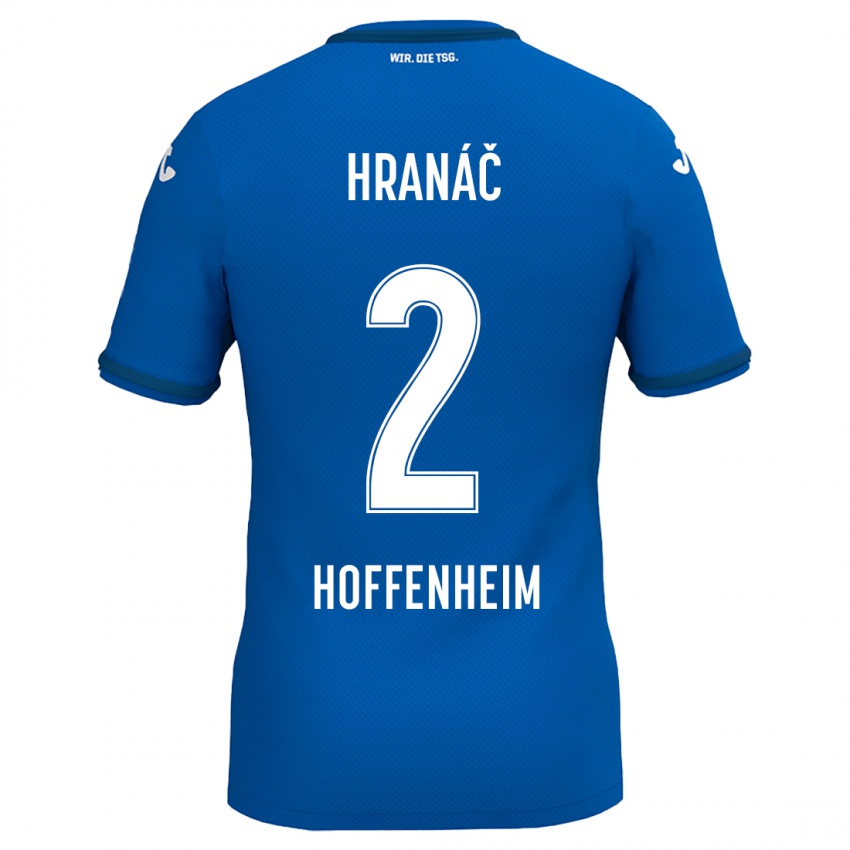 Niño Camiseta Robin Hranac #2 Azul Real 1ª Equipación 2024/25 La Camisa Perú