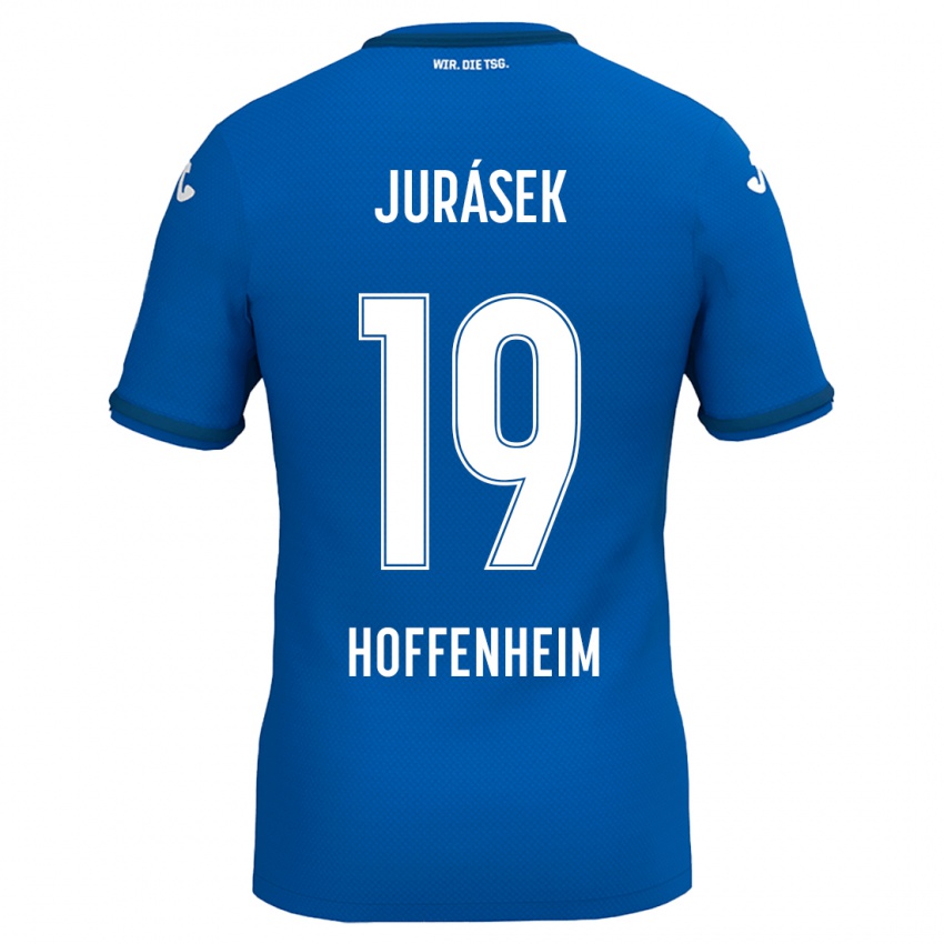 Niño Camiseta David Jurásek #19 Azul Real 1ª Equipación 2024/25 La Camisa Perú