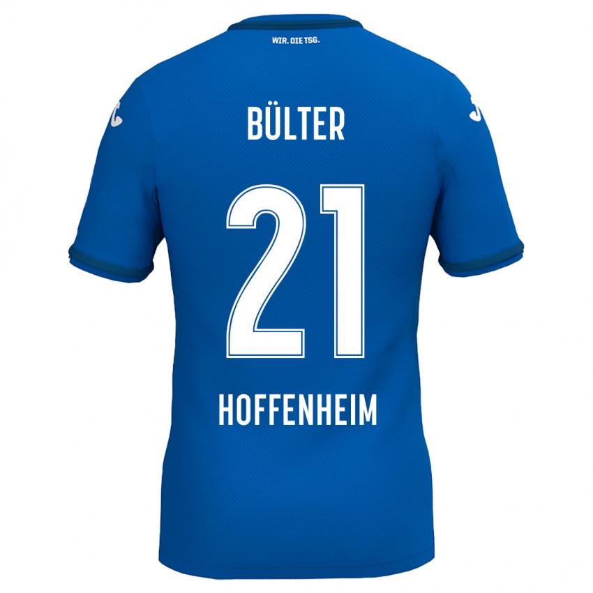 Niño Camiseta Marius Bülter #21 Azul Real 1ª Equipación 2024/25 La Camisa Perú