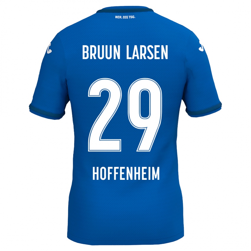 Niño Camiseta Jacob Bruun Larsen #29 Azul Real 1ª Equipación 2024/25 La Camisa Perú