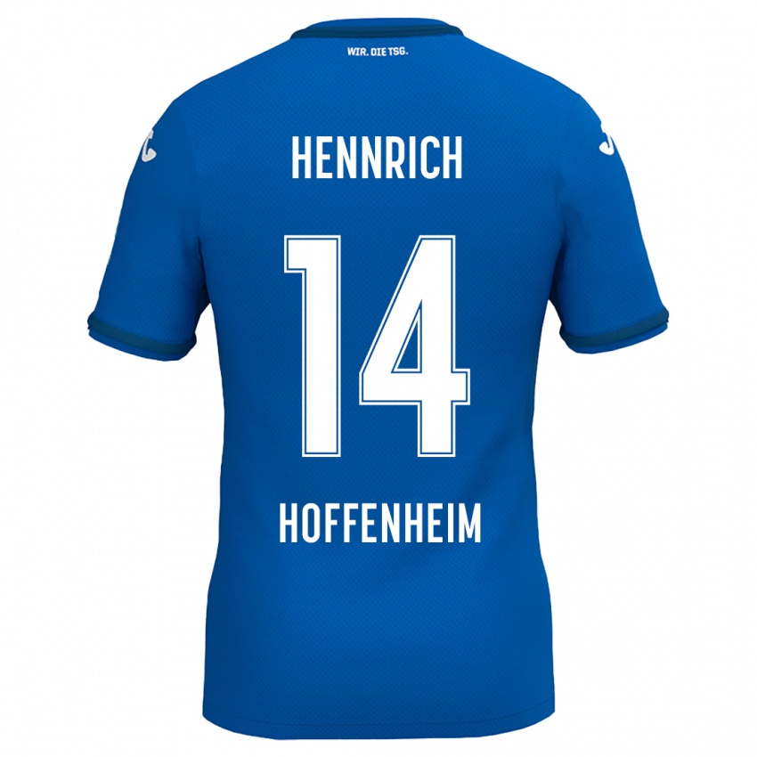 Niño Camiseta Paul Hennrich #14 Azul Real 1ª Equipación 2024/25 La Camisa Perú