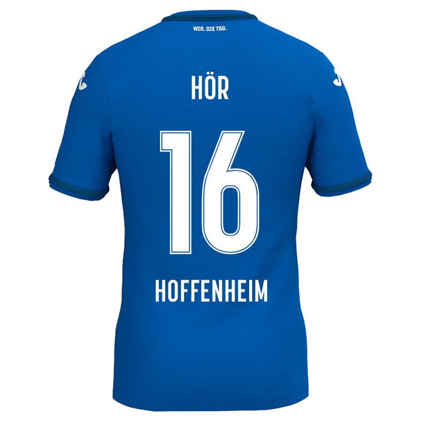 Niño Camiseta Yannis Hör #16 Azul Real 1ª Equipación 2024/25 La Camisa Perú