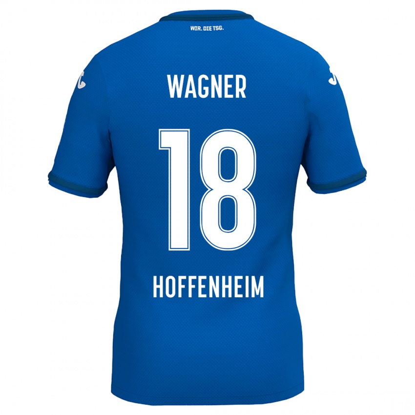 Niño Camiseta Ricardo Wagner #18 Azul Real 1ª Equipación 2024/25 La Camisa Perú