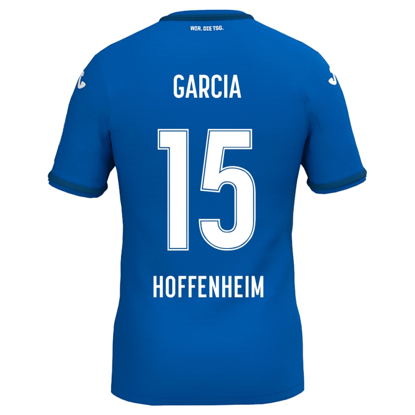 Niño Camiseta Marta Cazalla Garcia #15 Azul Real 1ª Equipación 2024/25 La Camisa Perú