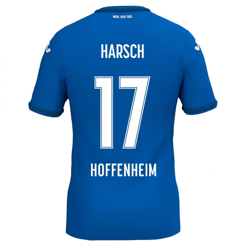 Niño Camiseta Franziska Harsch #17 Azul Real 1ª Equipación 2024/25 La Camisa Perú