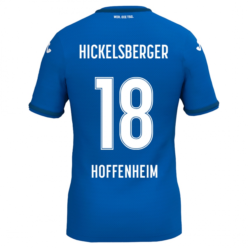 Niño Camiseta Julia Hickelsberger #18 Azul Real 1ª Equipación 2024/25 La Camisa Perú