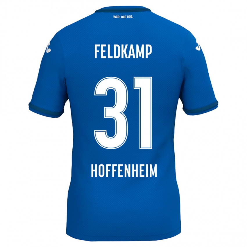 Niño Camiseta Jana Feldkamp #31 Azul Real 1ª Equipación 2024/25 La Camisa Perú