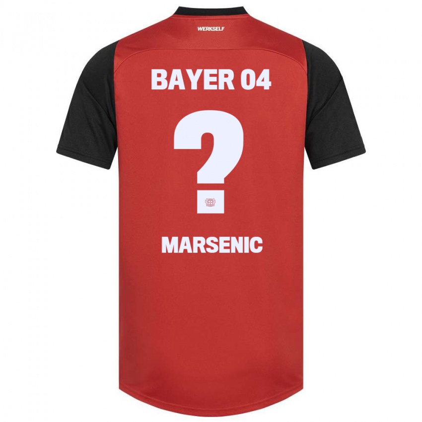 Niño Camiseta Matija Marsenic #0 Rojo Negro 1ª Equipación 2024/25 La Camisa Perú