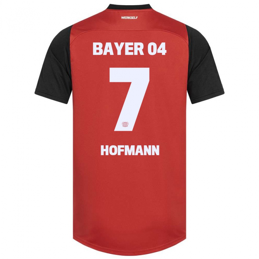 Niño Camiseta Jonas Hofmann #7 Rojo Negro 1ª Equipación 2024/25 La Camisa Perú