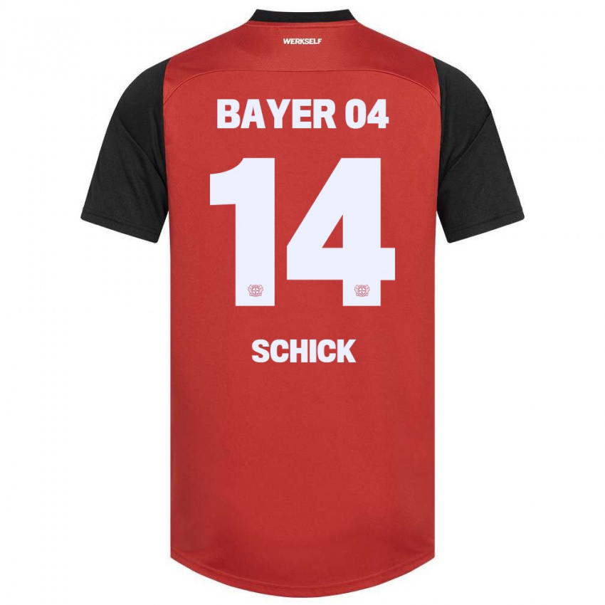 Niño Camiseta Patrik Schick #14 Rojo Negro 1ª Equipación 2024/25 La Camisa Perú