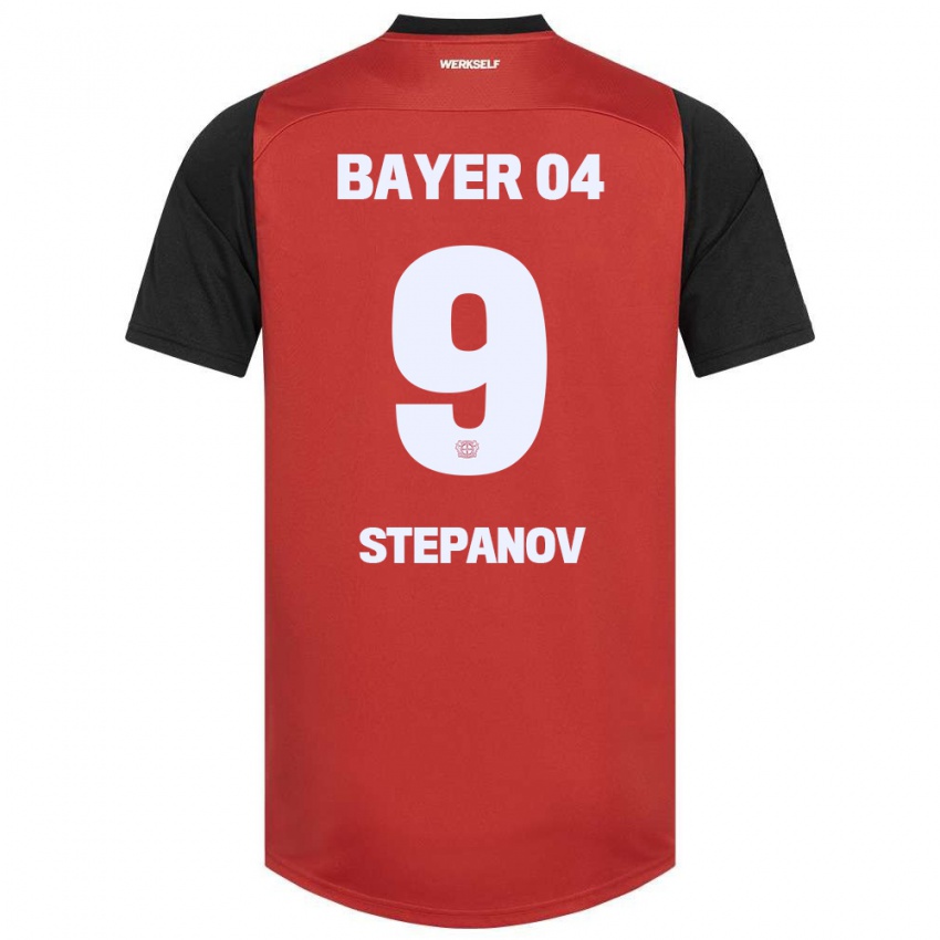 Niño Camiseta Artem Stepanov #9 Rojo Negro 1ª Equipación 2024/25 La Camisa Perú