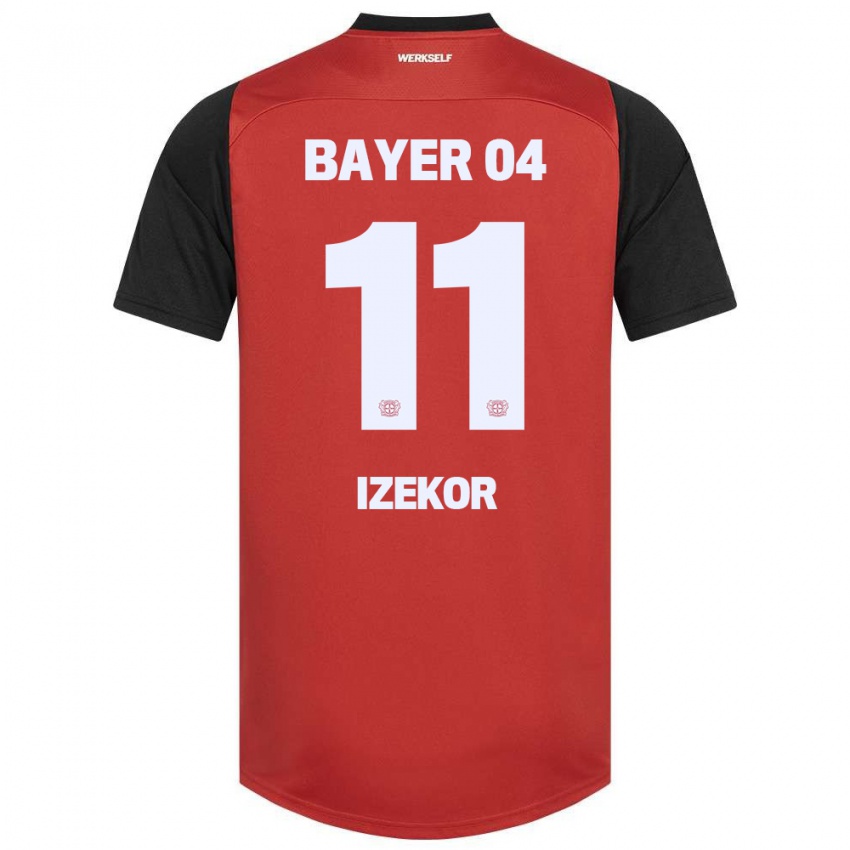 Niño Camiseta Ken Izekor #11 Rojo Negro 1ª Equipación 2024/25 La Camisa Perú