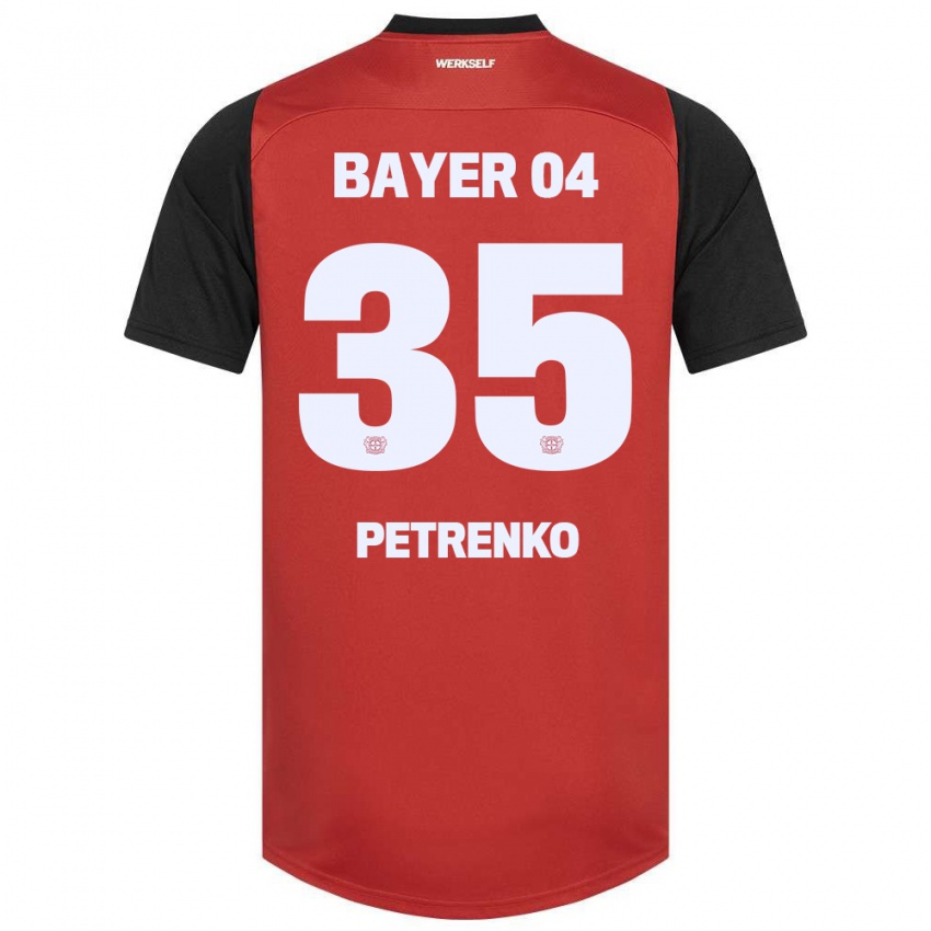 Niño Camiseta Oleksandr Petrenko #35 Rojo Negro 1ª Equipación 2024/25 La Camisa Perú